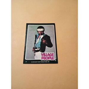 Vintage 1979 Village People Trading Card #7  Disco Era Vintage Music Collectible